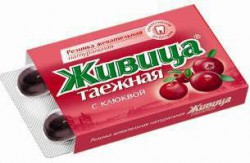 Жевательная резинка, 5 шт Живица таежная клюква