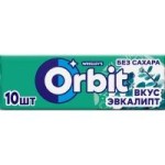 Жевательная резинка, Orbit (Орбит) 1 шт эвкалипт (10 подушечек)