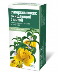 Чайный напиток, фильтр-пакет 2 г 20 шт Чайный напиток Алтай Суперкомплекс очищающий с мятой Для выведения шлаков и токсинов