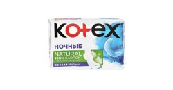 Прокладки женские, Kotex (Котекс) №6 нейчерал ночные