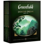 Чай зеленый, Greenfield (Гринфилд) 2 г 100 шт Жасмин дрим пакетики с ярлычками в конвертах