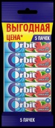 Жевательная резинка, Orbit (Орбит) 5 шт Сочный арбуз