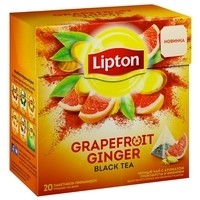 Чай черный, Lipton (Липтон) 1.8 г 20 шт Грейпфрут Джинджер с ароматом грейпфрута и имбирем пирамидки