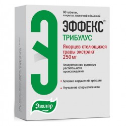 ЭФФЕКС Трибулус, таблетки покрытые пленочной оболочкой 250 мг 60 шт