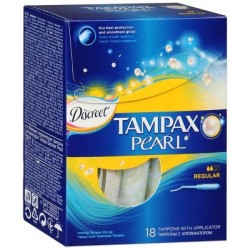 Тампоны, Tampax (Тампакс) 18 шт Дискрит Перл регуляр с аппликатором