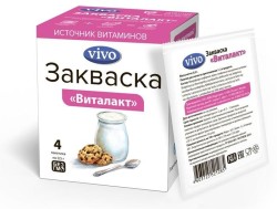 Закваска, Vivo (Виво) 0.5 г 4 шт Виталакт