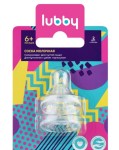 Соска силиконовая, Lubby (Лабби) 1 шт арт. 15168/4664 X-образное отверстие блистер