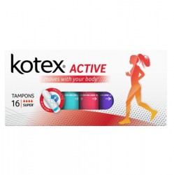 Тампоны, Kotex (Котекс) 16 шт актив супер